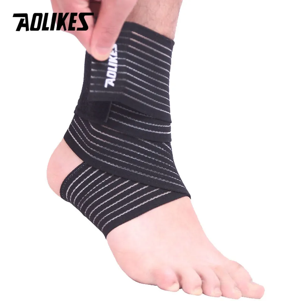 1 Pack Sports Strain Wraps Bandages Elastic Ankle Support Pad Protection Ankle Bandage Guard Gym Protection Strap