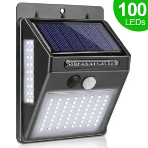 100 LED Solar Light Outdoor Garden Lamp Motion Sensor Waterproof Extra Bright