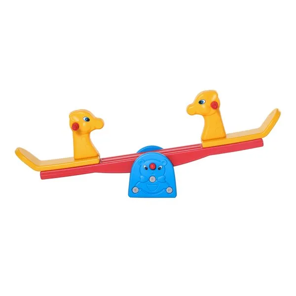 2 Seats Kids Seesaw Safe Teeter Totter W/ Easy-Grip Handle