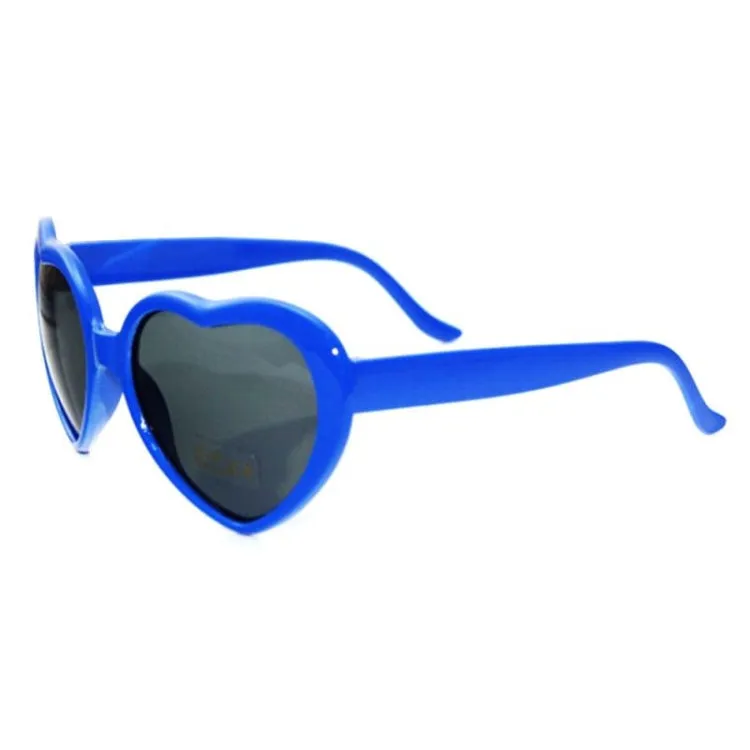 2pairs Love Glasses Light Change Love Sunglasses(Black)