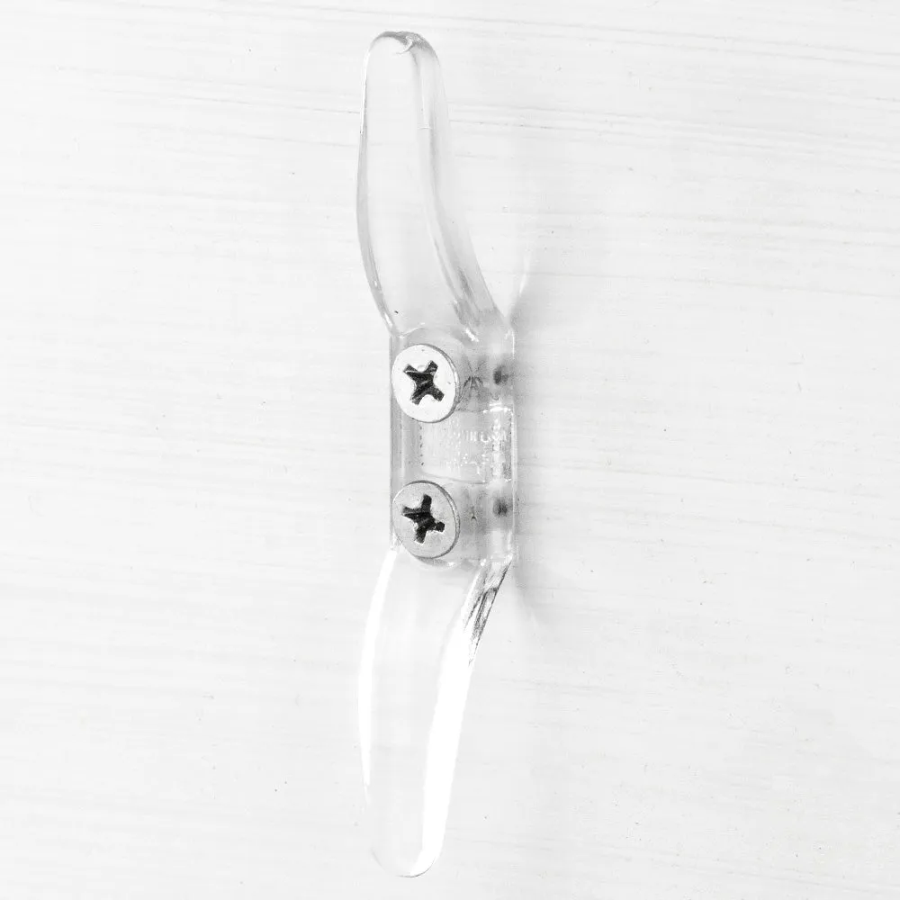3" Plastic Cord Cleats - Clear - Keep Cords Tied Up