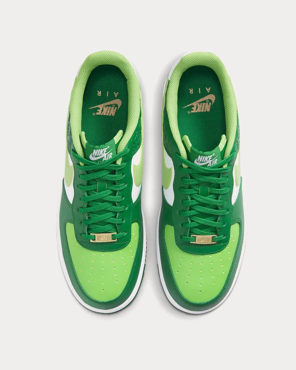 Air Force 1 '07 Pine Green/White/Metallic Gold/Mean Green Low Top Sneakers