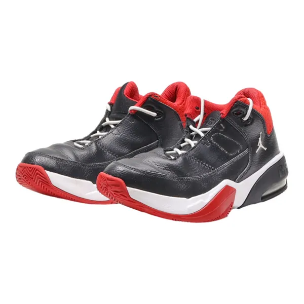 AIR JORDAN High Top Trainers Black Leather Boys UK 5.5