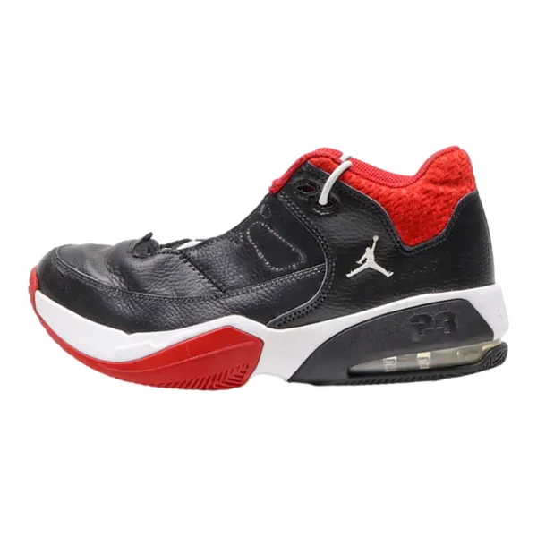 AIR JORDAN High Top Trainers Black Leather Boys UK 5.5