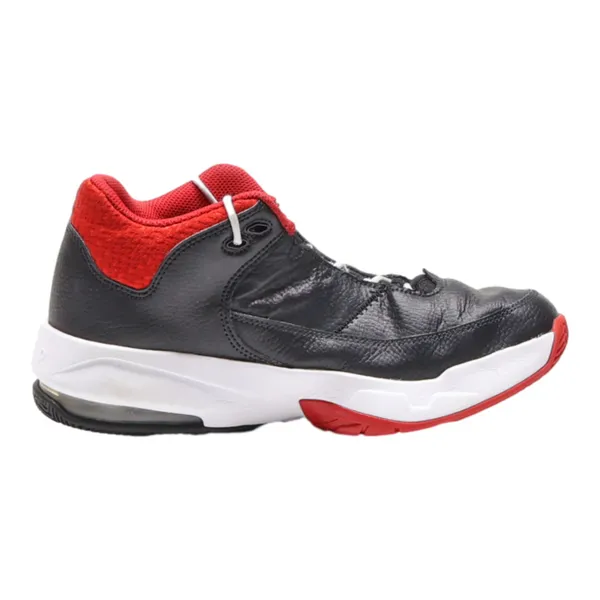 AIR JORDAN High Top Trainers Black Leather Boys UK 5.5