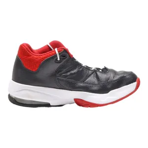 AIR JORDAN High Top Trainers Black Leather Boys UK 5.5