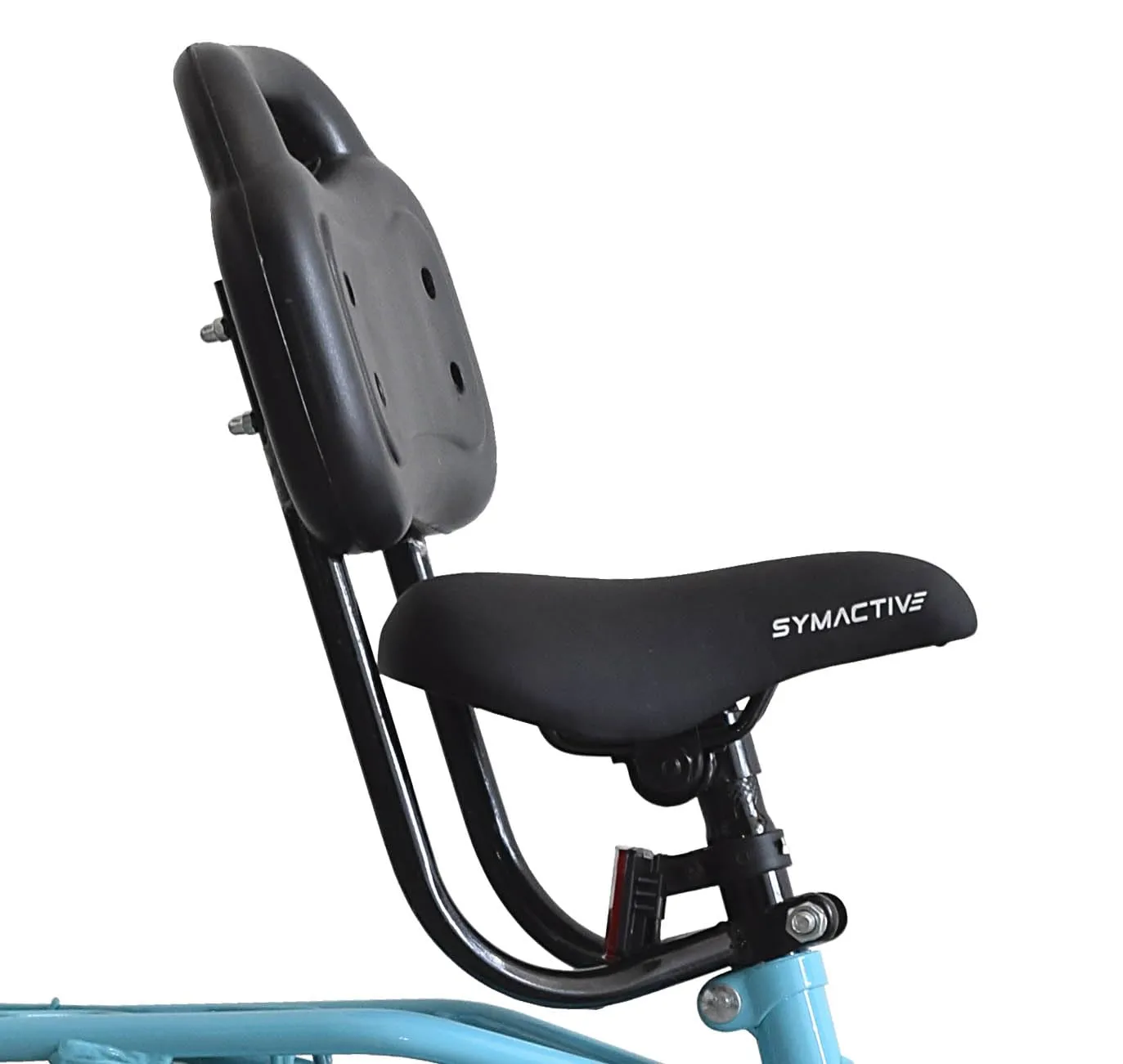 Amazon Brand - Symactive Mini Sprinter, 14T Single Speed Kids Bike/Bicycle/Cycle, Calliper-Brakes, Frame Size: 10 inch, Age: 3-5 Yr, Eva Tyre (Blue/Green, Unisex)