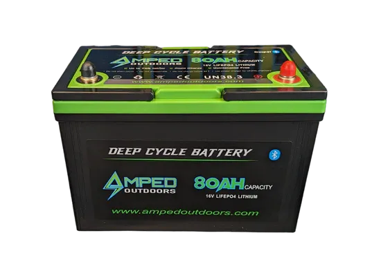 Amped Outdoors (LiFePO4) 80Ah 16v Lithium Battery - w/ Charger