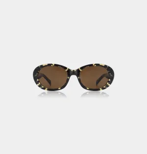 Anma Sunglasses - Black / Yellow Tortoise