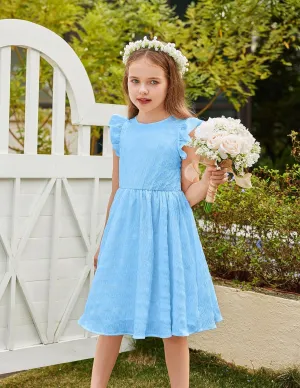 Arshiner Girls Dress Casual Ruffle Sleeveless A Line Summer Dresses