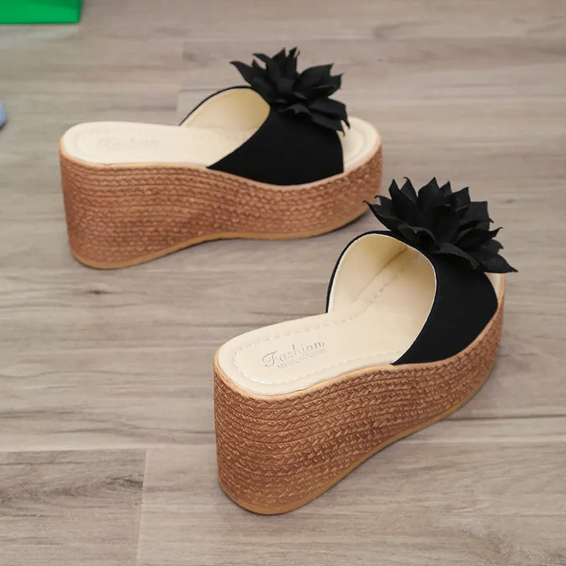 Beach Platform Women Wedge Slippers