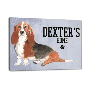 Beautiful Customized Nameplate for Pets -Lazy Beagle