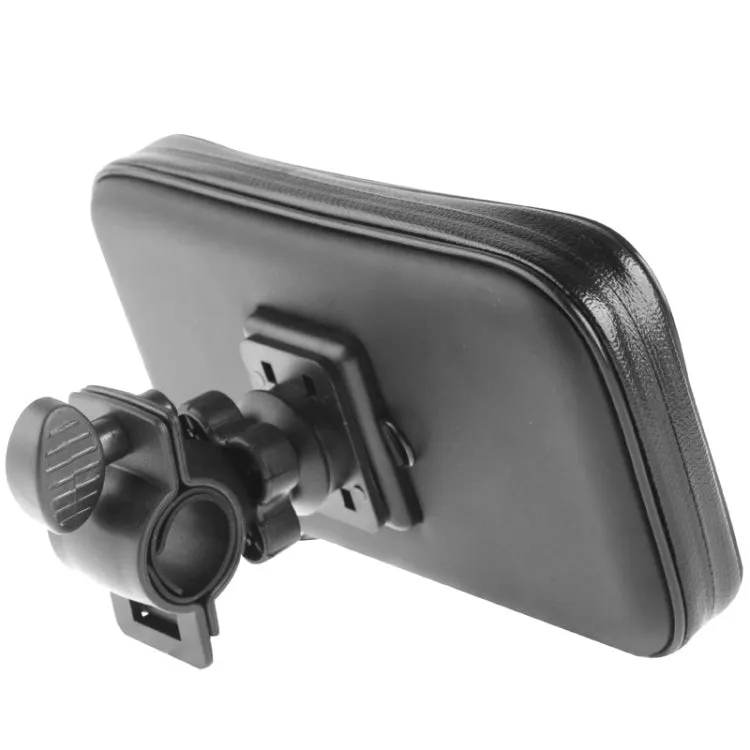 Bicycle Handlebar Mount Holder Waterproof / Sand-proof / Snow-proof / Dirt-proof Zipper Touch Bag, Suitable for Galaxy Note III / N9000 & Mega 6.3 / i9200(Black)