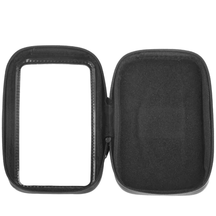 Bicycle Handlebar Mount Holder Waterproof / Sand-proof / Snow-proof / Dirt-proof Zipper Touch Bag, Suitable for Galaxy Note III / N9000 & Mega 6.3 / i9200(Black)