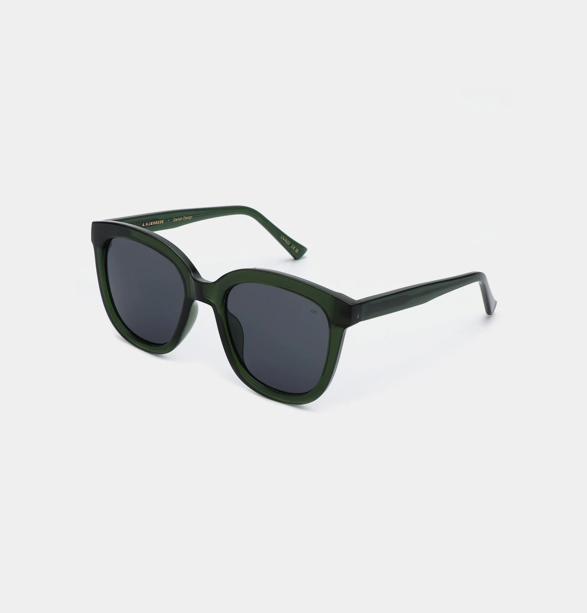 Billy Sunglasses - Dark Green Transparent