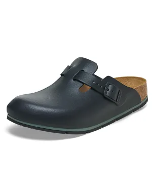 BIRKENSTOCK BOSTON PRO BLACK PU COATED OL NARROW