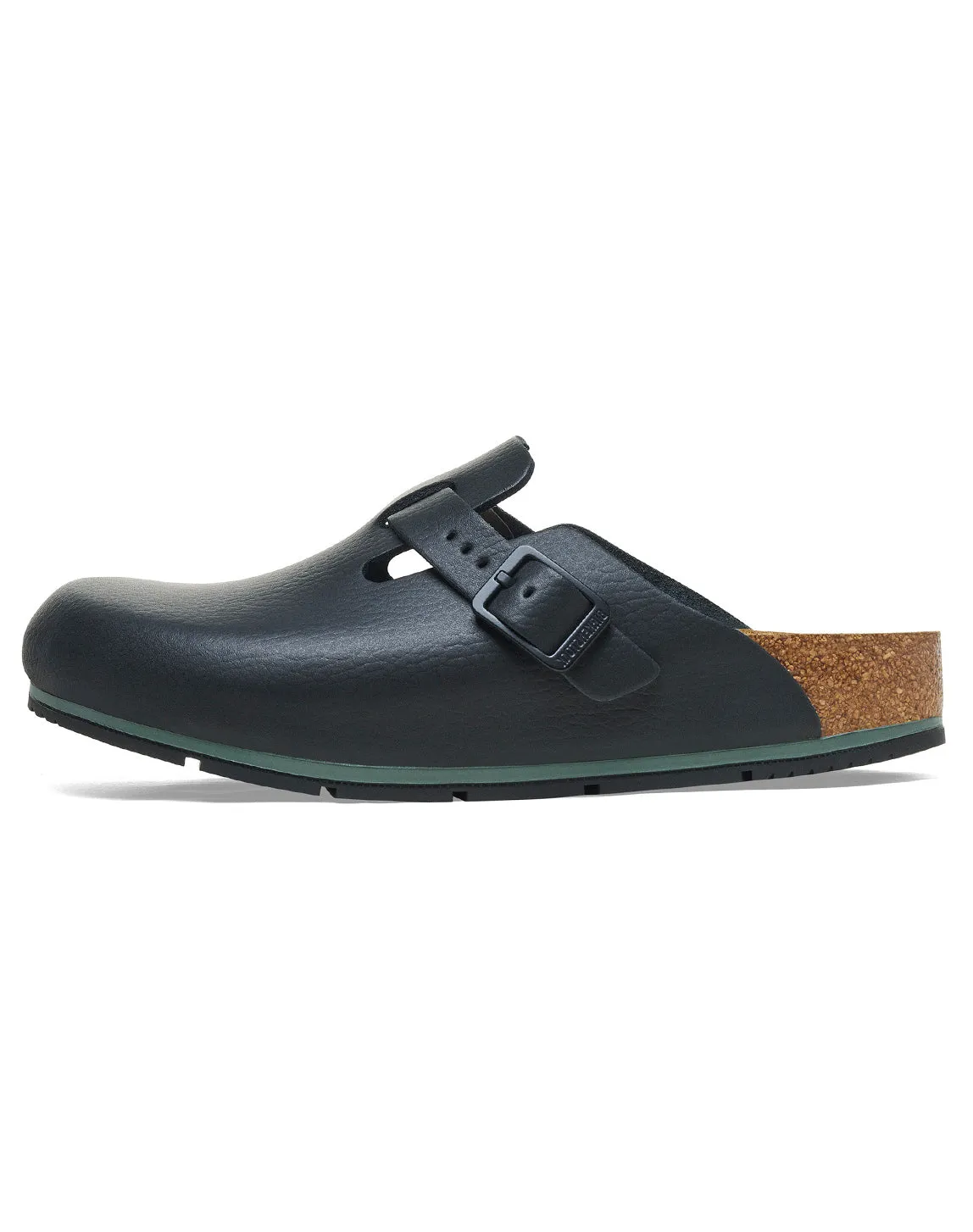 BIRKENSTOCK BOSTON PRO BLACK PU COATED OL NARROW
