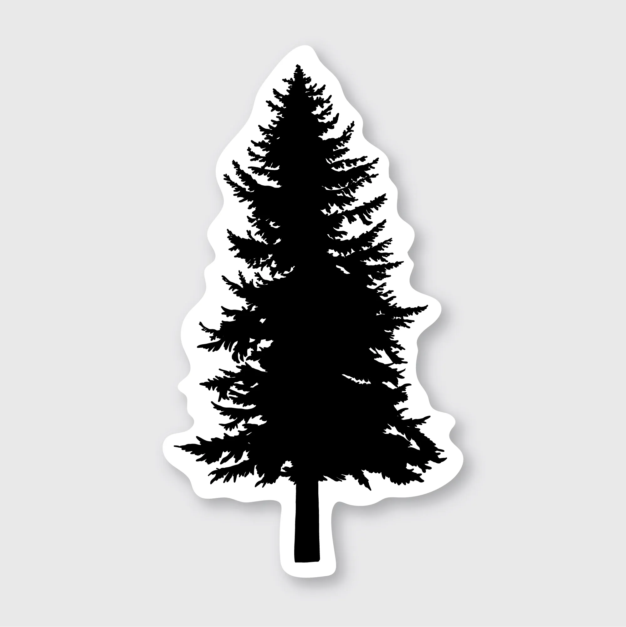 Black Pine Tree Sticker