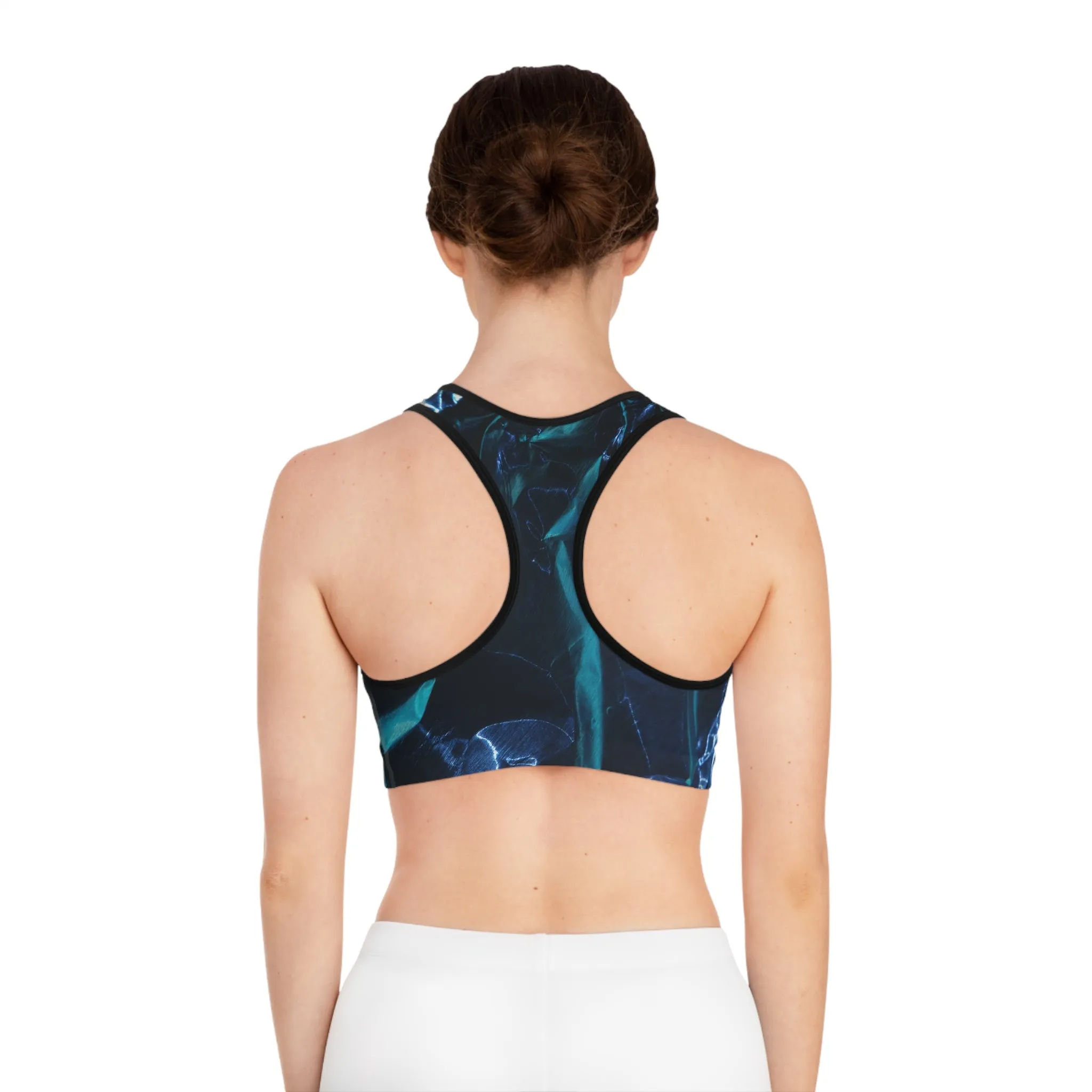Blue Metalic - Inovax Sports Bra