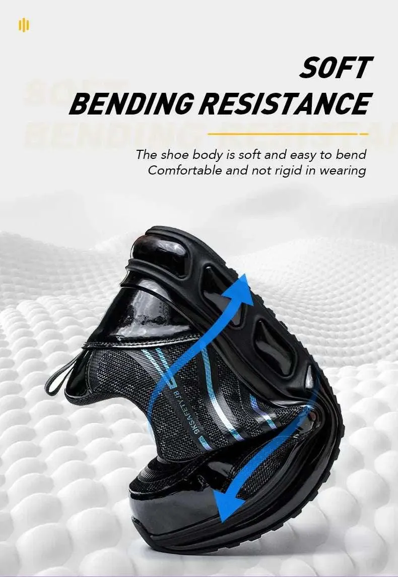 Breathable Steel Toe Work Sneakers – Lightweight, Puncture-Resistant Safety Shoes