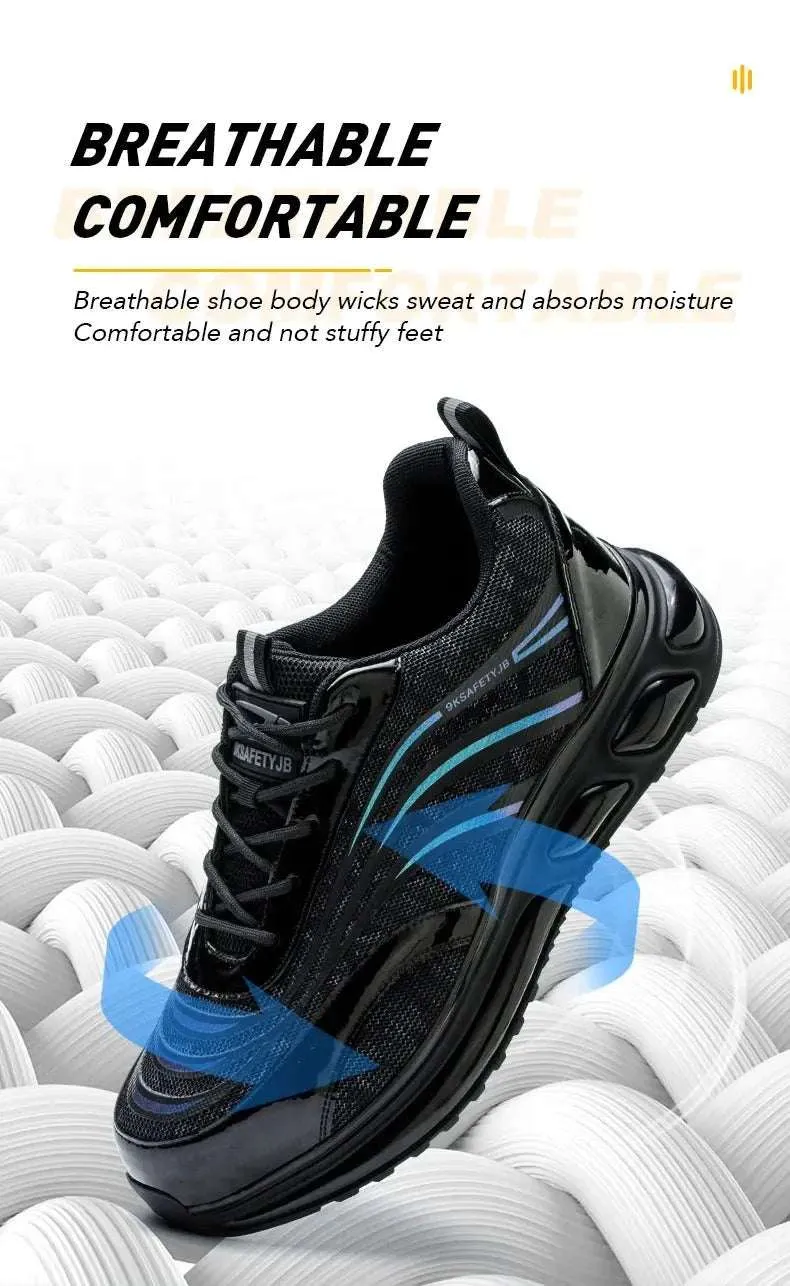 Breathable Steel Toe Work Sneakers – Lightweight, Puncture-Resistant Safety Shoes