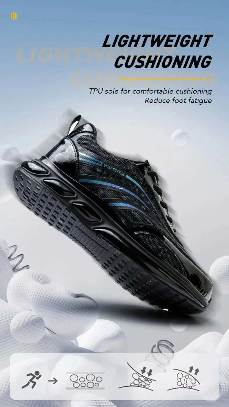 Breathable Steel Toe Work Sneakers – Lightweight, Puncture-Resistant Safety Shoes