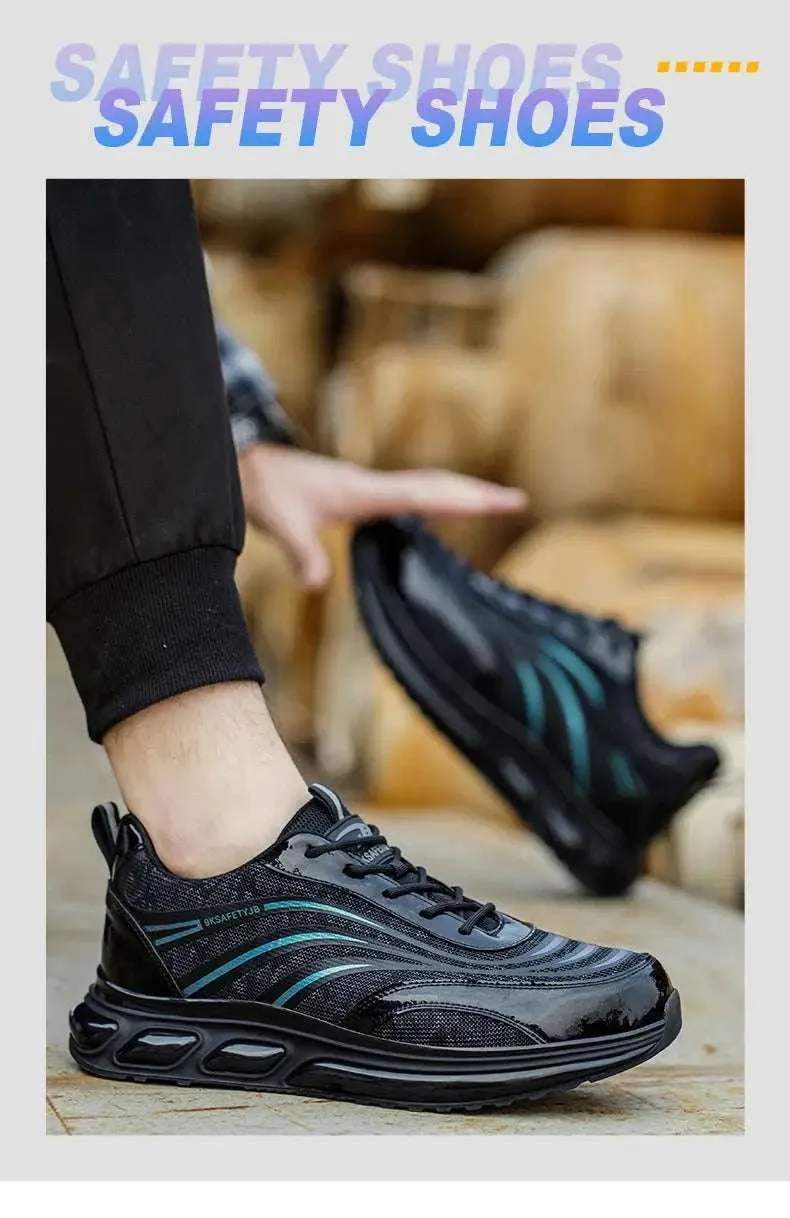Breathable Steel Toe Work Sneakers – Lightweight, Puncture-Resistant Safety Shoes