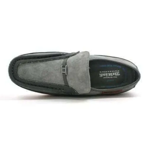 British Walkers Power Men's Grey Suede Old School Slip On
