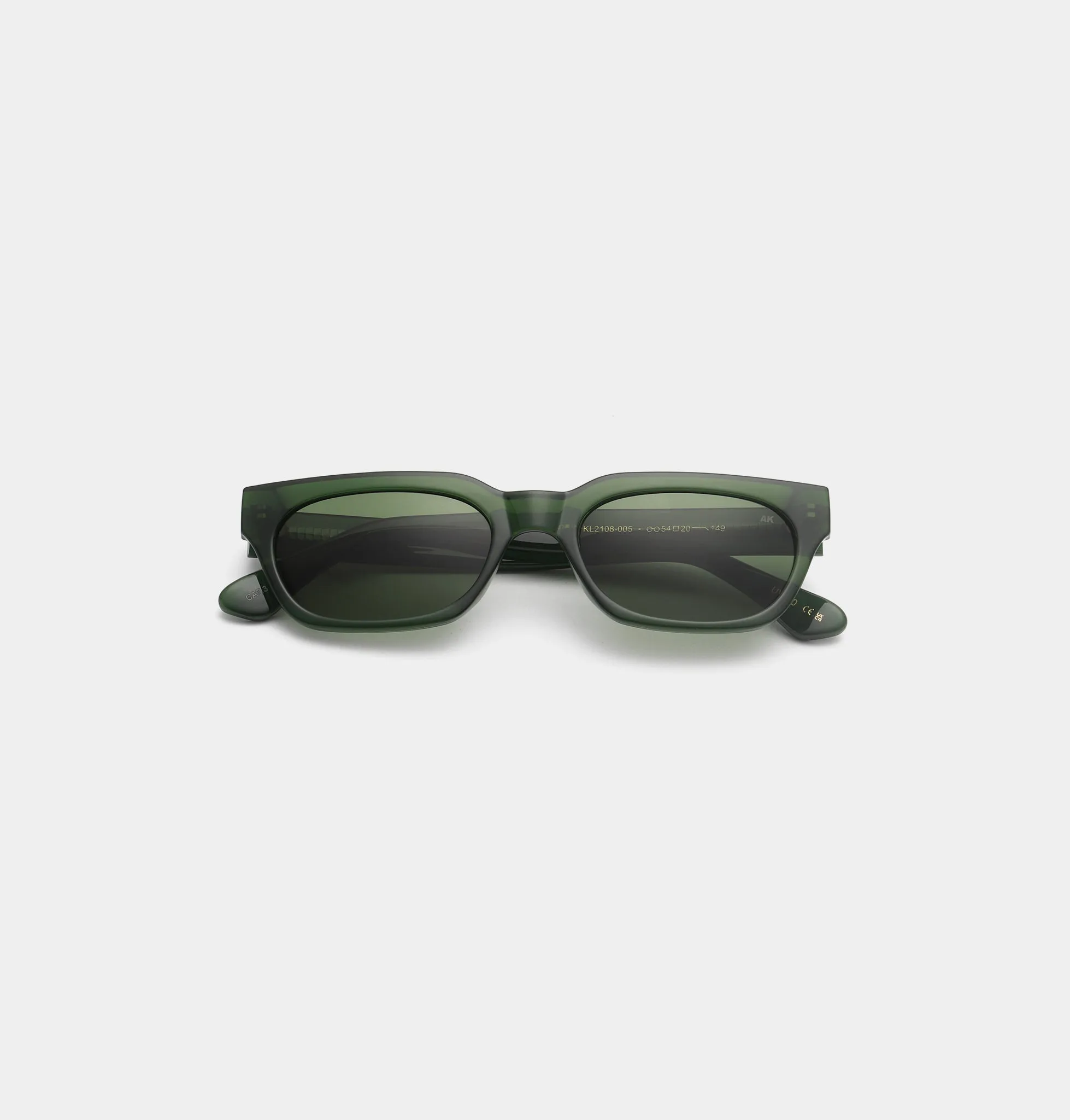 Bror Sunglasses - Dark Green Transparent