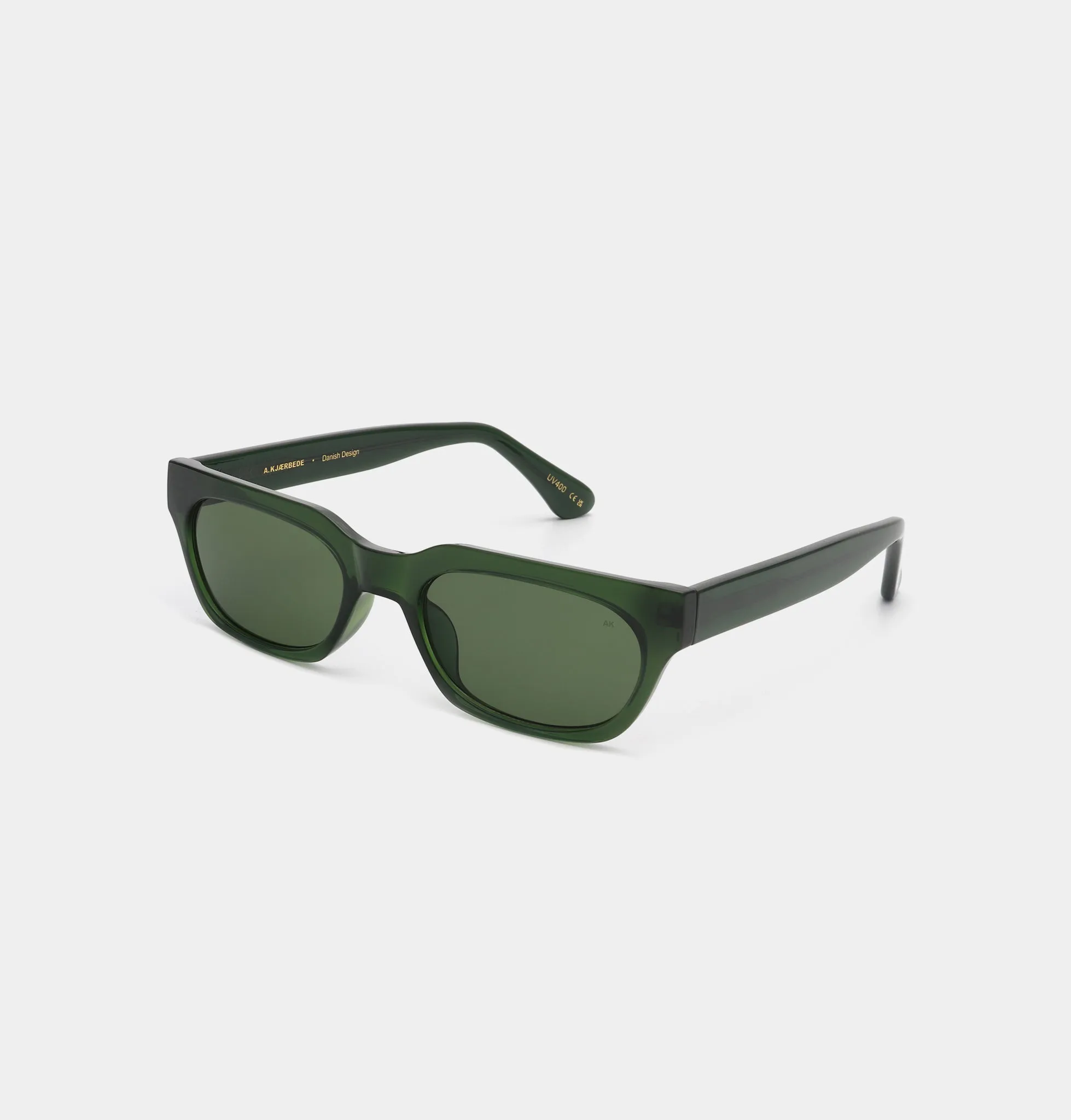 Bror Sunglasses - Dark Green Transparent