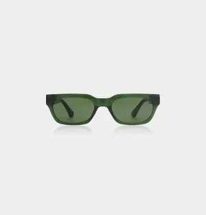 Bror Sunglasses - Dark Green Transparent