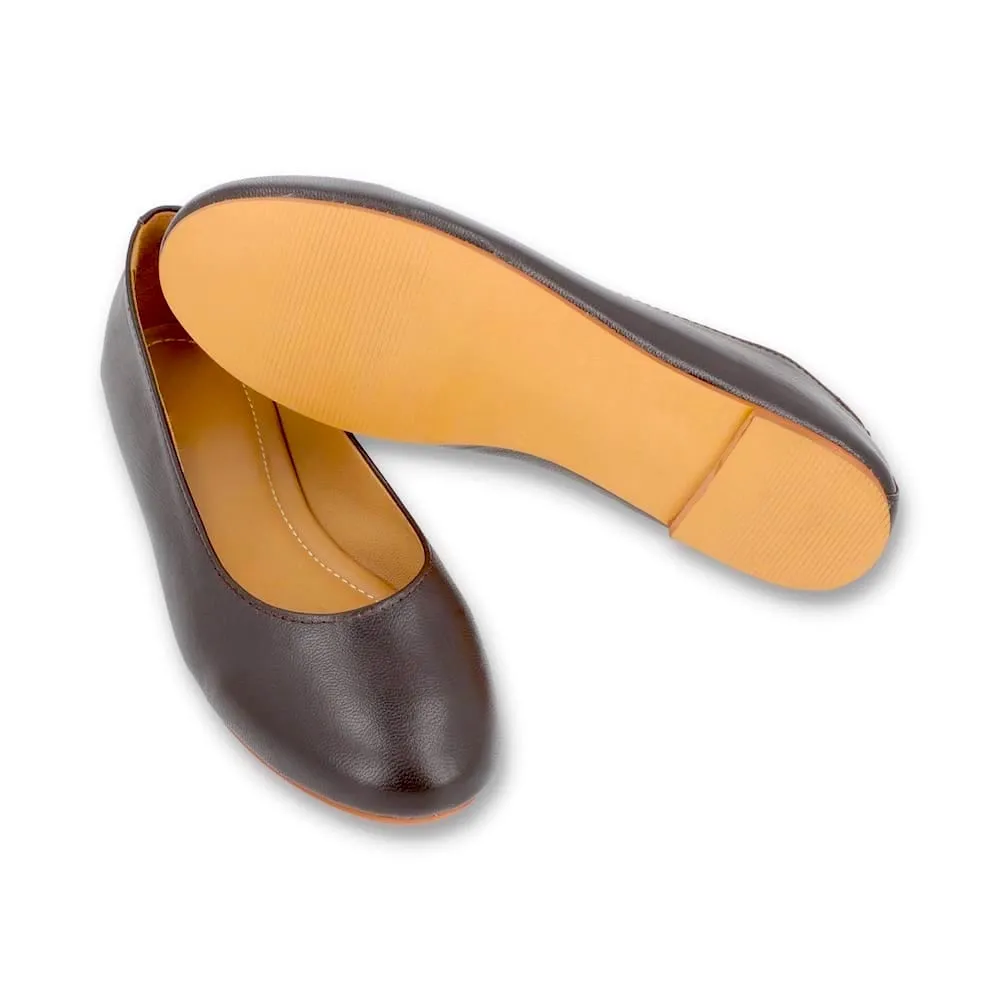 Brown Ballerina Pumps
