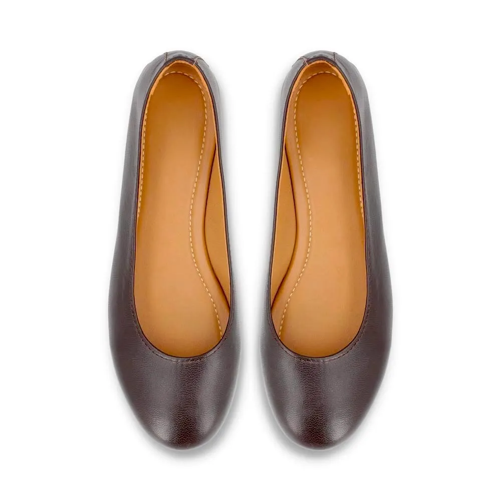 Brown Ballerina Pumps