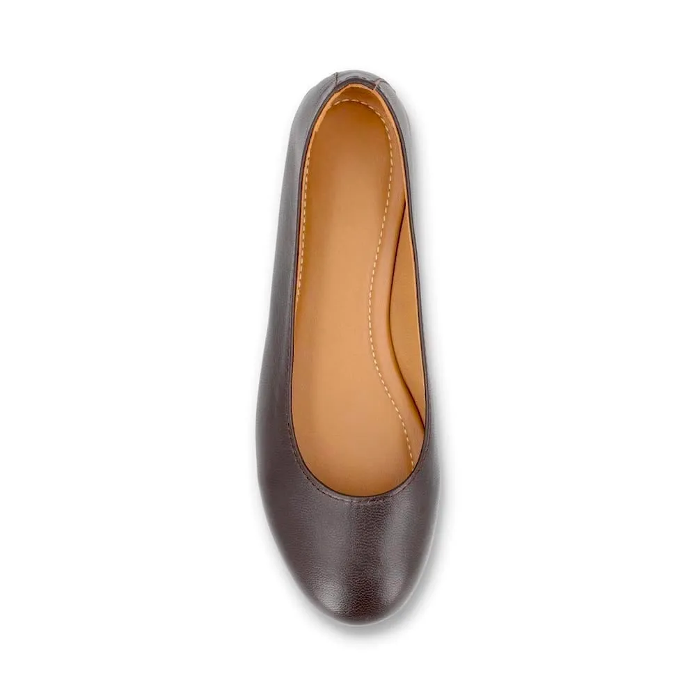 Brown Ballerina Pumps