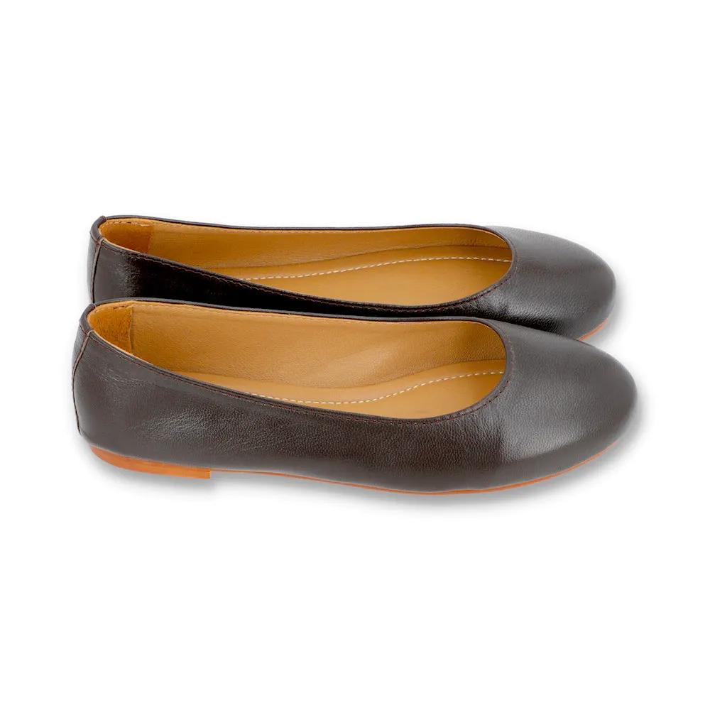 Brown Ballerina Pumps