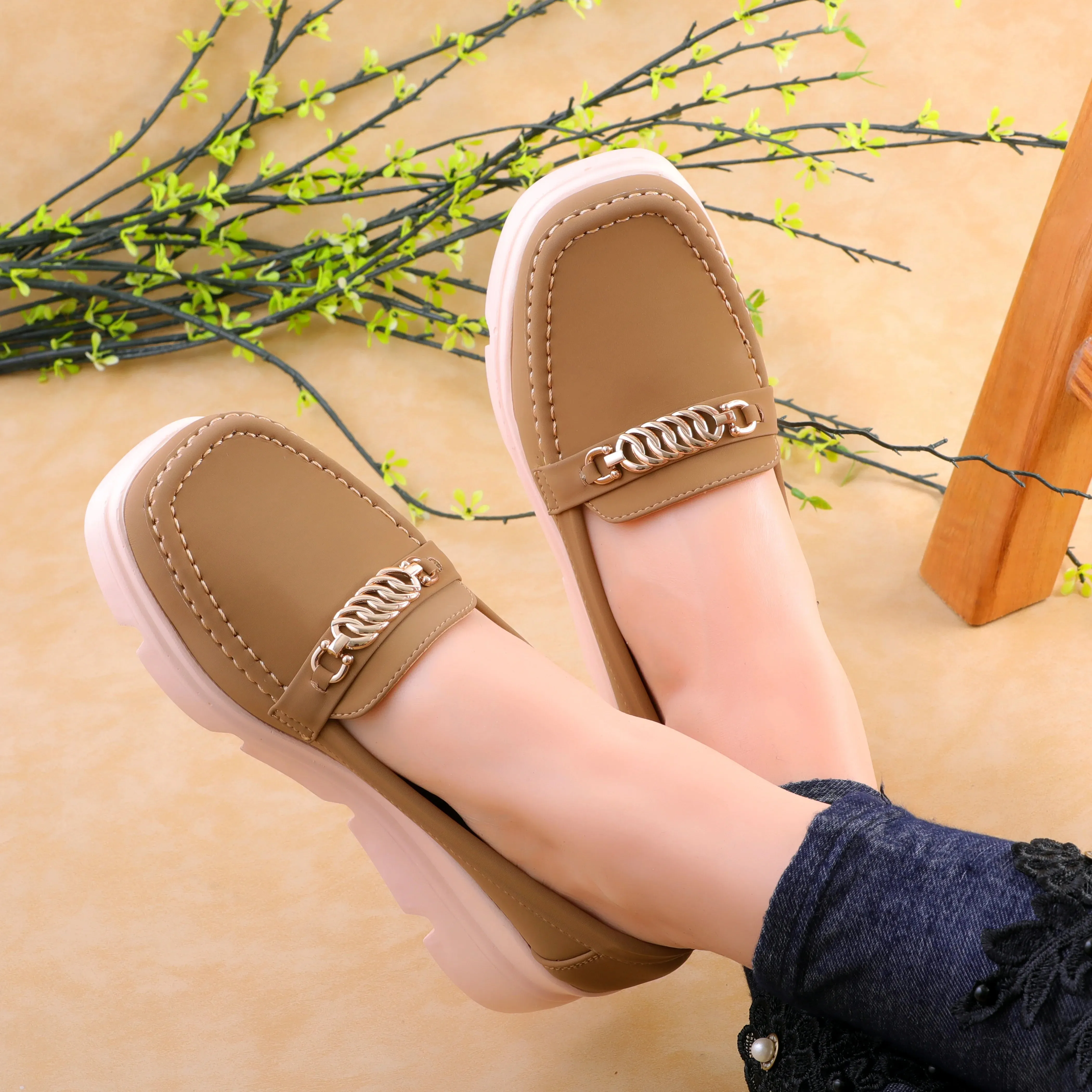 Camia Camel women Wedge Shoes