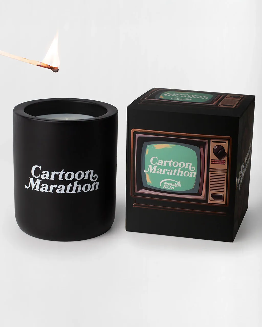 Cartoon Marathon Candle