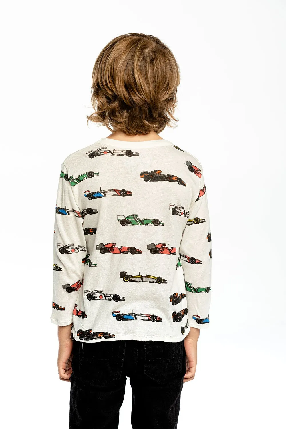 Chaser Vintage Race Cars L/S Crew Neck Tee