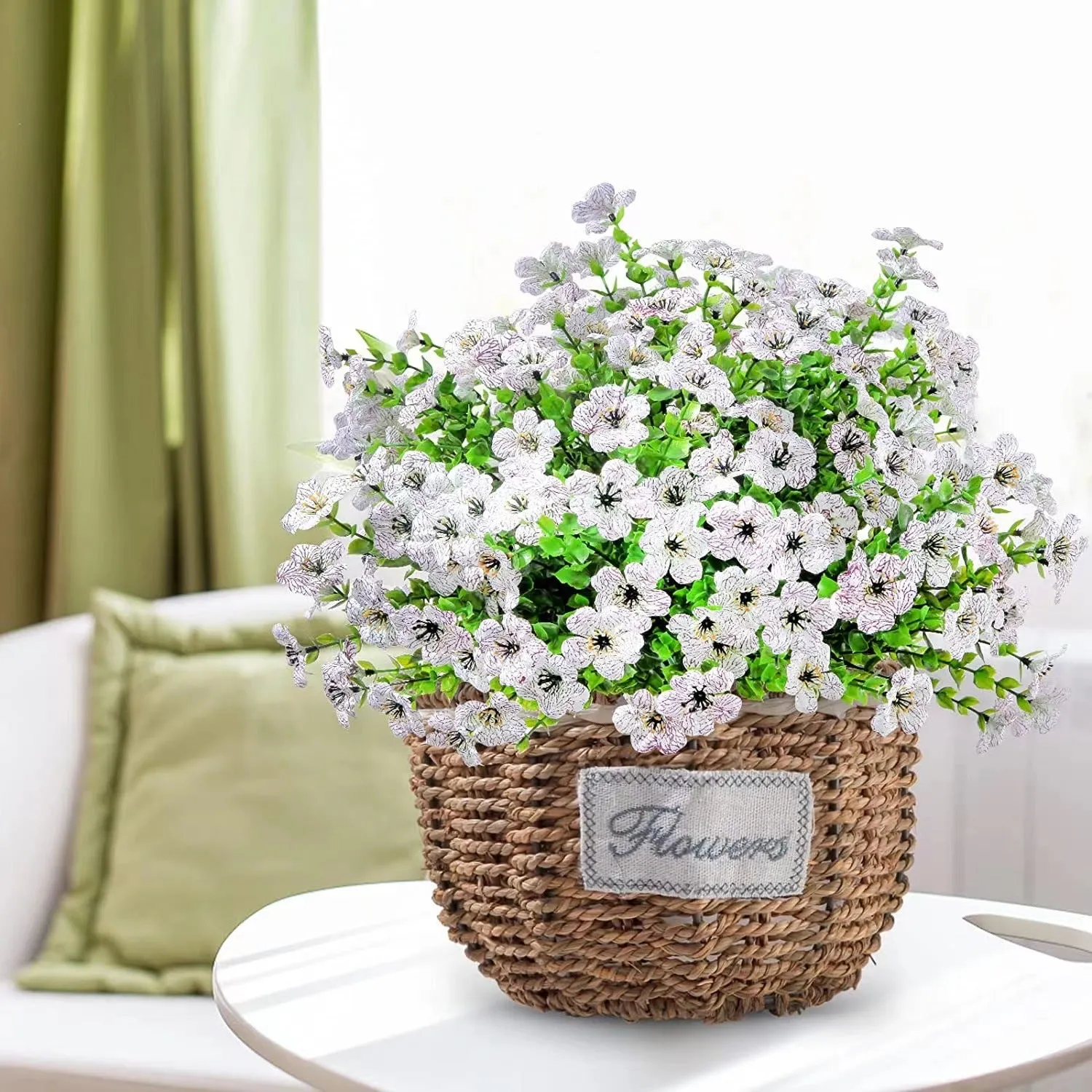 Clearance Bulk 12 Bundles Artificial Fall Plants Flowers UV Resistant for Outdoors Planter Porch Patio Garden Wholesale