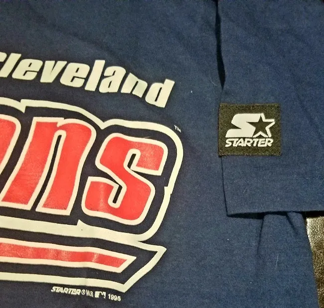 CLEVELAND INDIANS STARTER VINTAGE T-Shirt Men's LARGE L