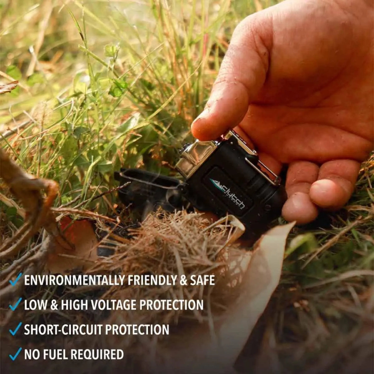 Clutch Outdoors Waterproof & Rechargeable Lighter