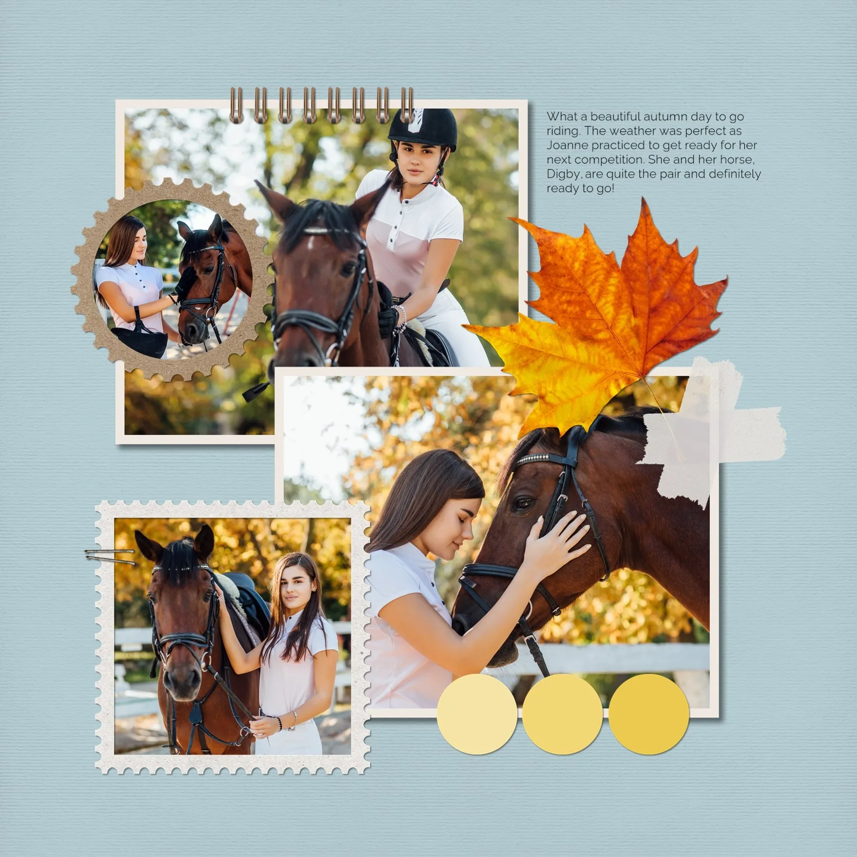 Color Story Page Builder Elements 2 Digital Scrapbook Kit
