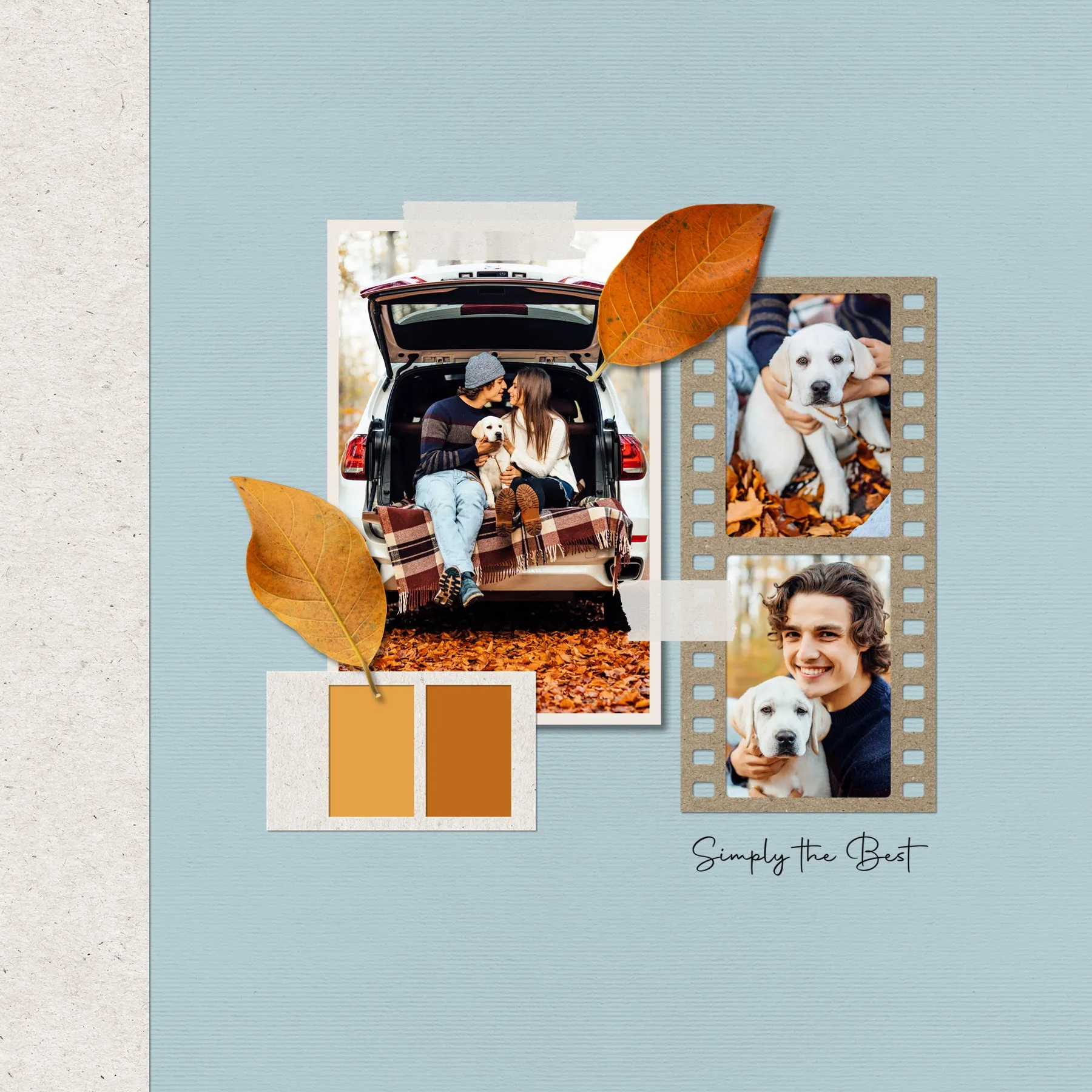 Color Story Page Builder Elements 2 Digital Scrapbook Kit
