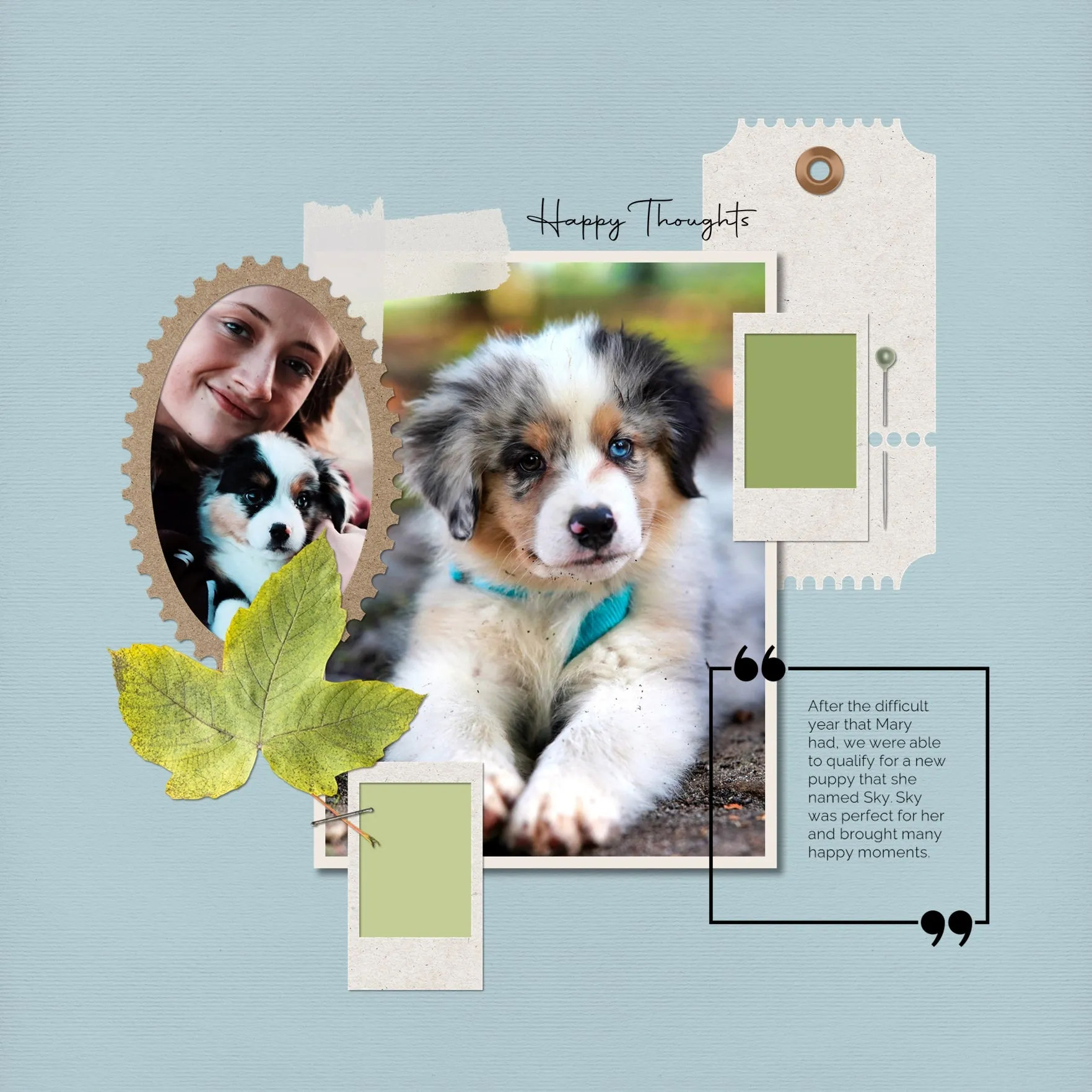 Color Story Page Builder Elements 2 Digital Scrapbook Kit