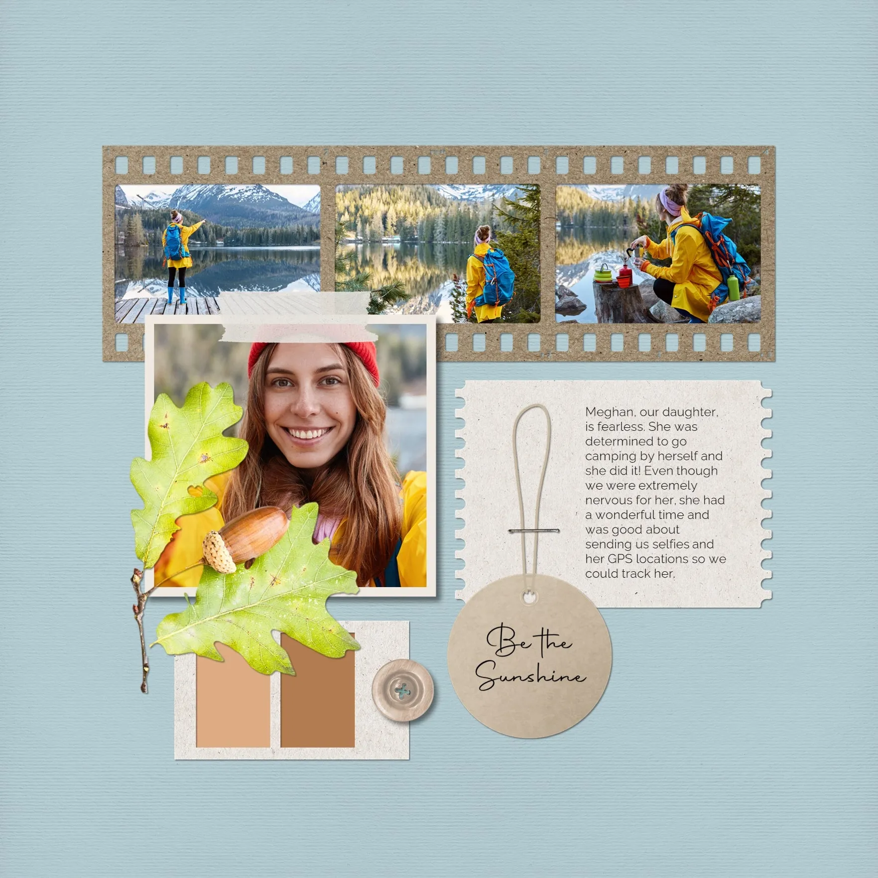 Color Story Page Builder Elements 2 Digital Scrapbook Kit