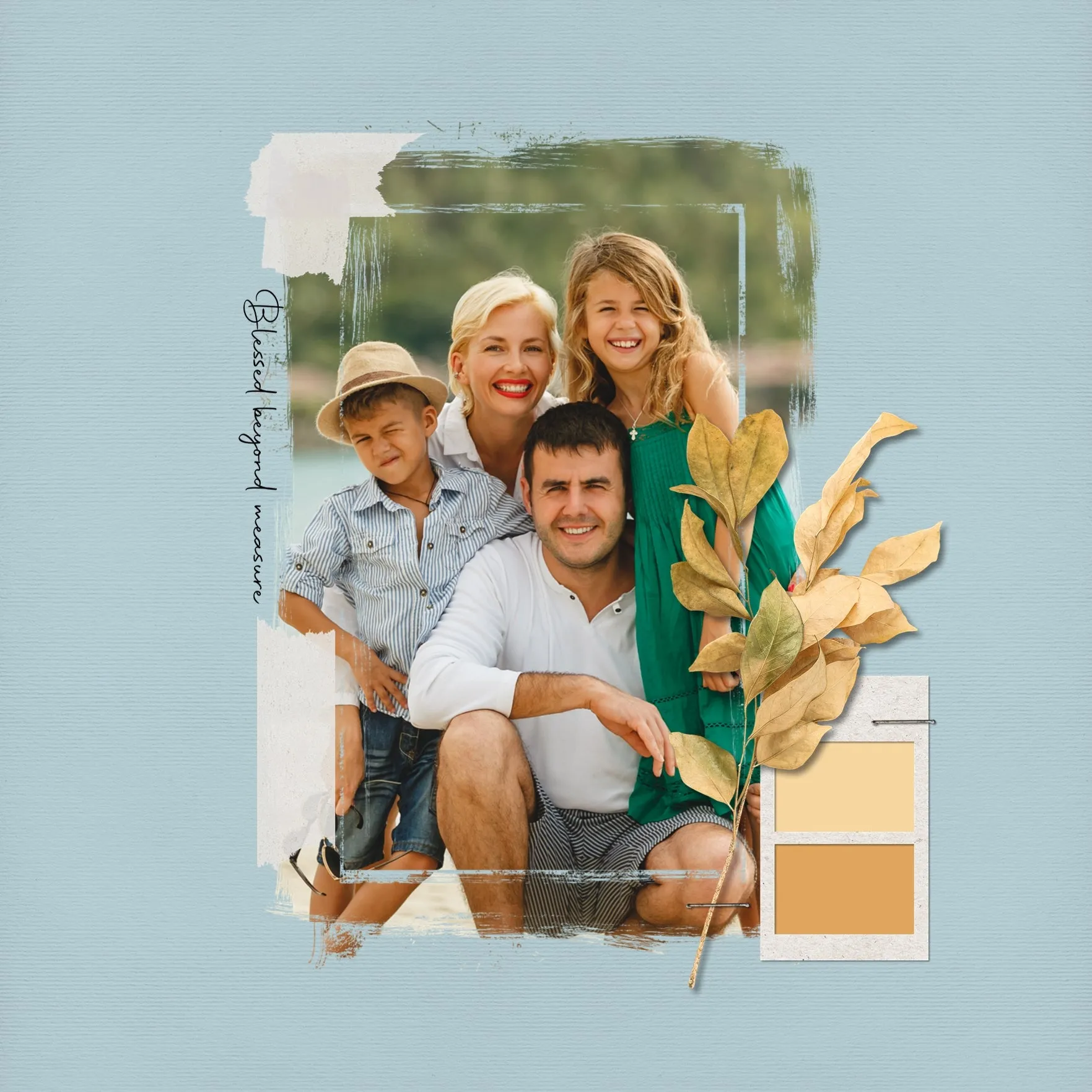 Color Story Page Builder Elements 2 Digital Scrapbook Kit