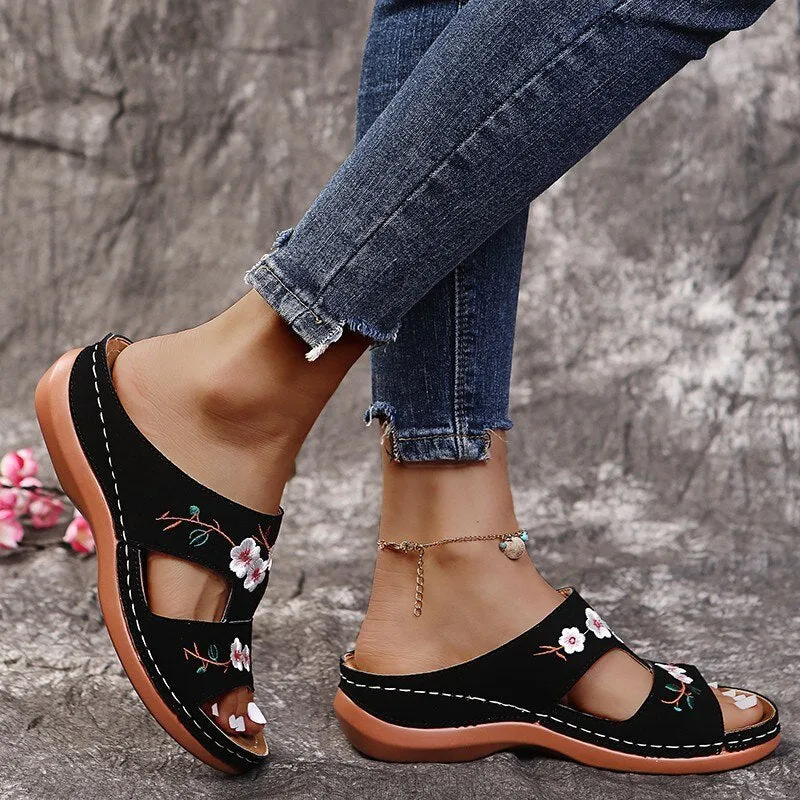 Colorful Flower Comfortable Casual Sandals