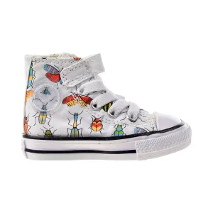 Converse Chuck Taylor All Star 1V Hi Strap Toddlers' Shoes White-Natural Ivory