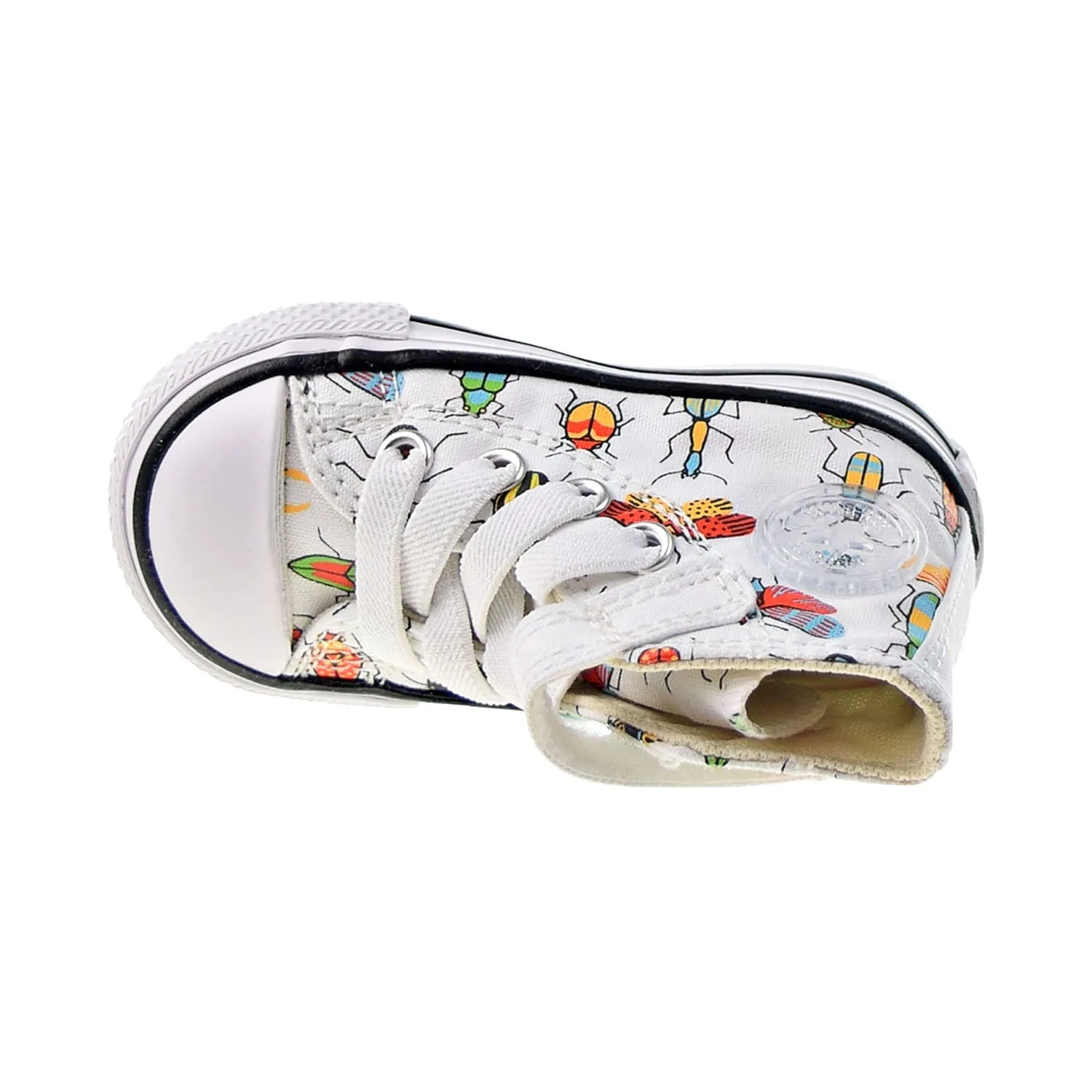Converse Chuck Taylor All Star 1V Hi Strap Toddlers' Shoes White-Natural Ivory