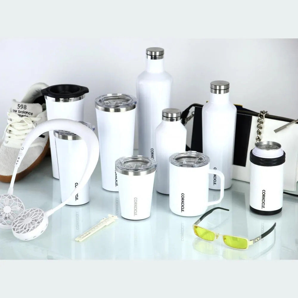 Corkcicle Canteen White Travel Bottle